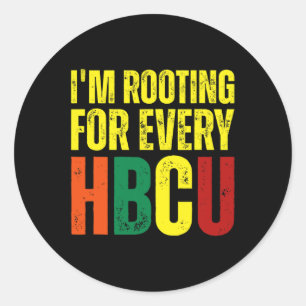 Sticker Rond Enracinement Pour Chaque Hbcu Black History Colleg