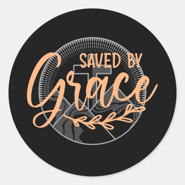 STICKER ROND ENREGISTRÉ PAR GRACE (Devant)