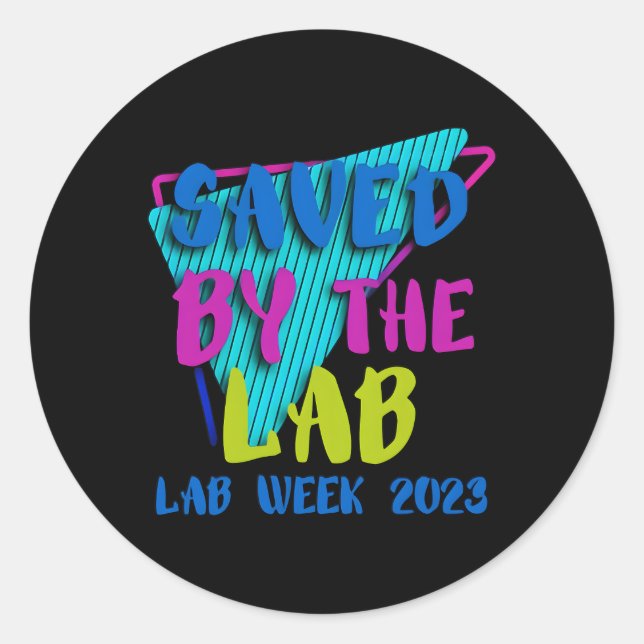 Sticker Rond Enregistré Par Le Lab Lab Week 2023 (Devant)