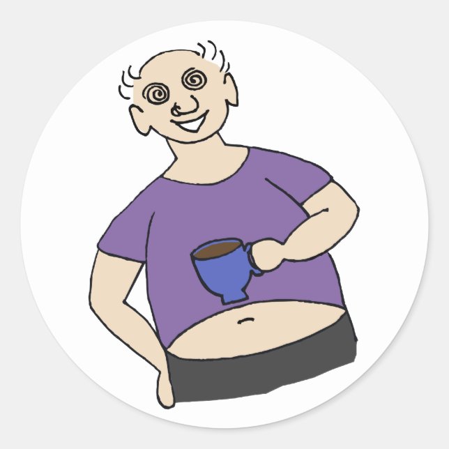 Sticker Rond Enregistrer Fred (Devant)