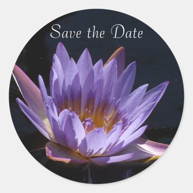 Sticker Rond Enregistrer la date (Devant)