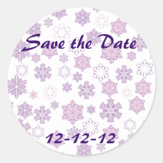 Sticker Rond Enregistrer la date 12-12-12