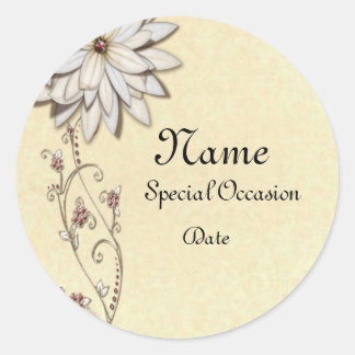 Sticker Rond Enregistrer la date pour une occasion spéciale