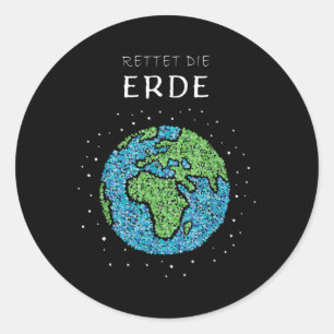 Sticker Rond Enregistrer le client de protection De l'environne
