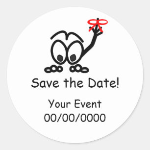 Sticker Rond Enregistrer le rappel de date