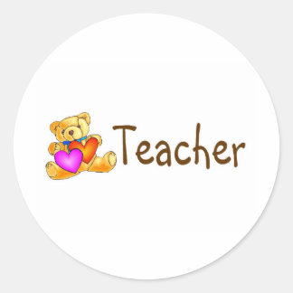 Sticker Rond Enseignant