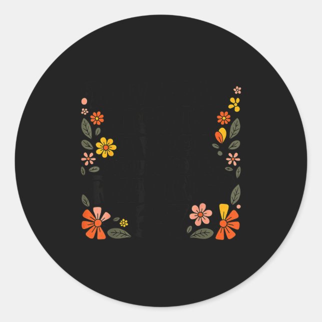 Sticker Rond Enseignant 67 Combien de Soirs par Semaine Devriez (Devant)