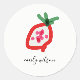 Sticker Rond Enseignant de l'école pour enfants moderne main ti