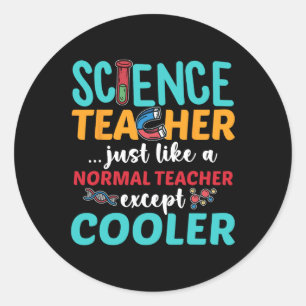 Sticker Rond Enseignant Sauf Glacière Retour À L'École Science