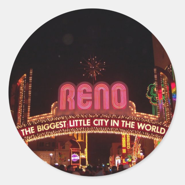 Sticker Rond Enseigne de Reno (Devant)