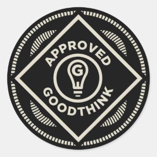 Sticker Rond Ensemble d'autocollants approuvés Goodthink