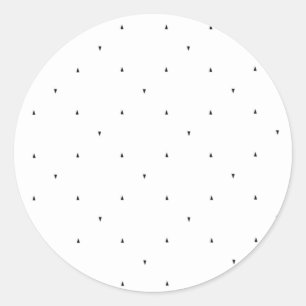 Sticker Rond Ensemble de dossiers à motif triangulaire minimali