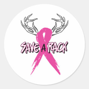 Sticker Rond Ensemble de sensibilisation au cancer du sein Écon