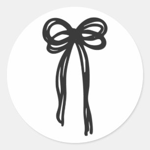 Sticker Rond Ensemble du Mariage de ruban