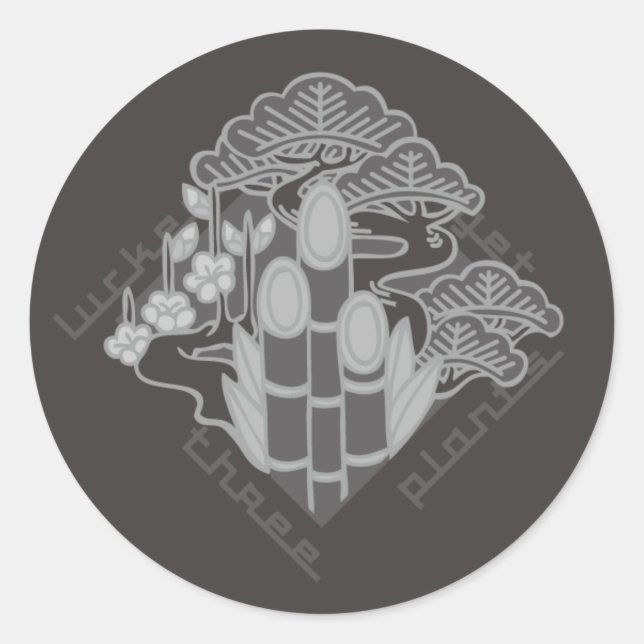 Sticker Rond ensemble d'un regroupement qui semble prometteur (Devant)