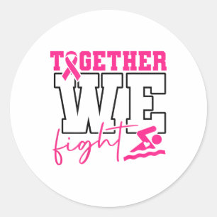 Sticker Rond Ensemble, nous luttons contre le cancer du sein de