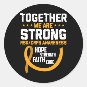 Sticker Rond Ensemble, nous sommes une forte sensibilisation de