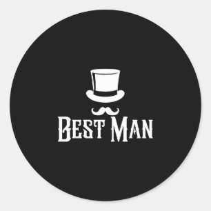 Sticker Rond Enterrement de vie de garçon homme homme mariage h