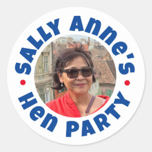 Sticker Rond Enterrement de vie de jeune fille