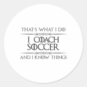 Sticker Rond Entraînement de football - J'entraîne au football