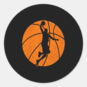 Sticker Rond Entraînement de jeu de tir de balle de dunk de bas