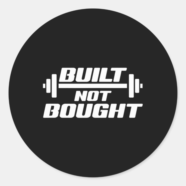 Sticker Rond Entraînement d'exercice de gym de levage de poids  (Devant)