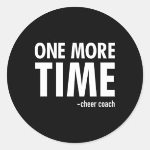 Sticker Rond Entraîneur de cheer Coach drôle Cadeau de cheerlea