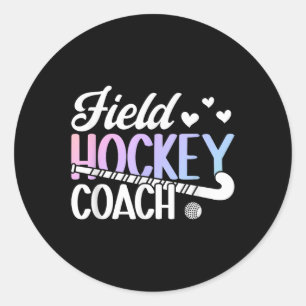 Sticker Rond Entraîneur de hockey sur gazon Appréciation Entraî
