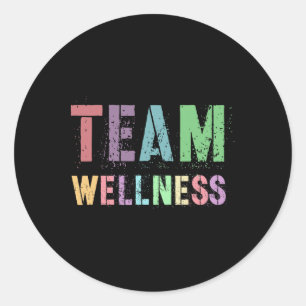 Sticker Rond Entraîneur de santé pour le bien-être de l'équipe