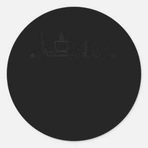 Sticker Rond entraîneur de tennis _ joueur café tennis battemen