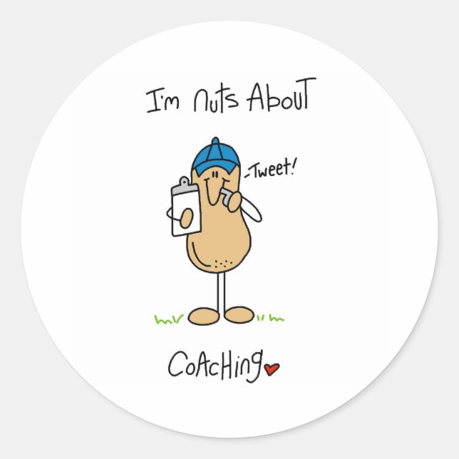 Sticker Rond Entraîneur Fou (Devant)