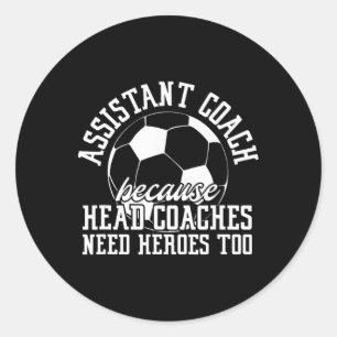 Sticker Rond Entraîneur instantané de football Parce que les en