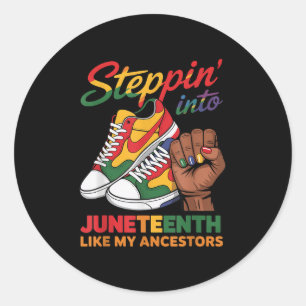 Sticker Rond Entrée Dans Le 11E Junetten Femme Black Girls Sn