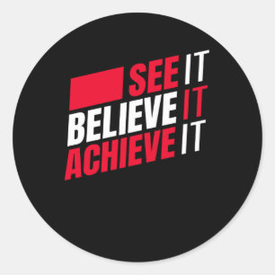 Sticker Rond Entrepreneur de devis d'inspiration commerciale