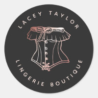 Entreprise de lingerie de luxe Logo Corset Vintage