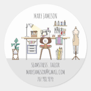 Sticker Rond Entreprise De Mer Ou Sur Mesure
