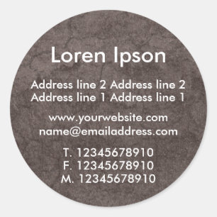 Sticker Rond Entreprise/profil au sol