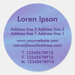 Sticker Rond Entreprise/profil Ciel Polaire