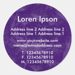 Sticker Rond Entreprise/profil Purple Earth