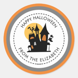 Sticker Rond Entrez dans l'Halloween