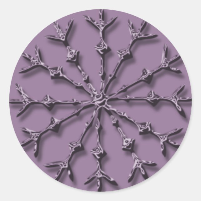 Sticker Rond Enveloppe de cartes de vacances personnalisable (Devant)