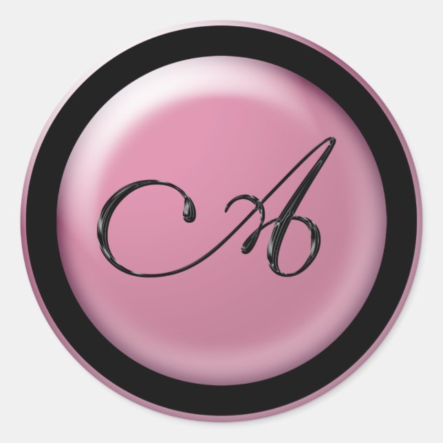 Sticker Rond Enveloppe d'invitation A (Devant)