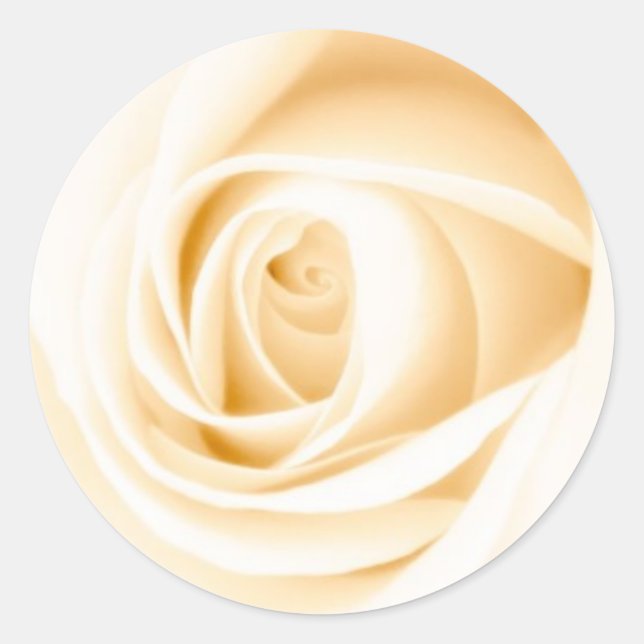Sticker Rond Enveloppe d'invitation pour mariage rose crème ron (Devant)