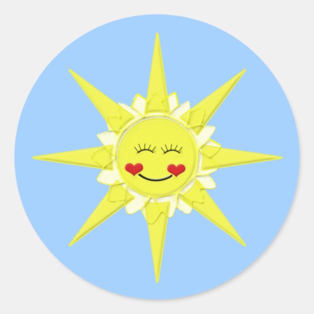 Sticker Rond enveloppe du soleil (Devant)