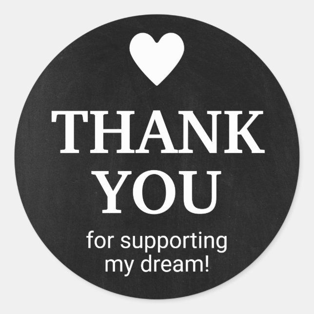 Sticker Rond Enveloppe Merci Business Package (Devant)