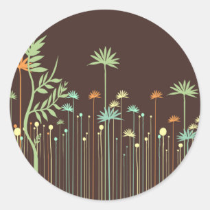 Sticker Rond Enveloppe Phoques pour les invitations à la douche