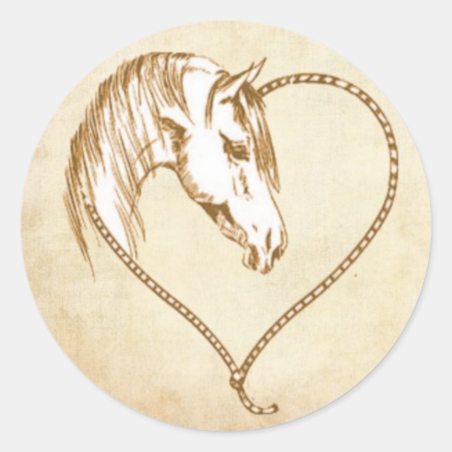 Sticker Rond Enveloppe Sceau Mariage occidental Étiquette, auto (Devant)