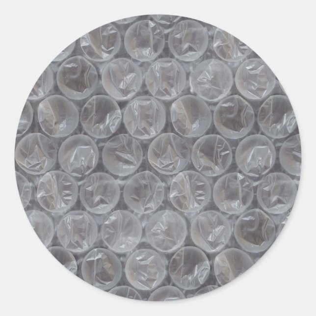 Sticker Rond Enveloppement de bulle (Devant)