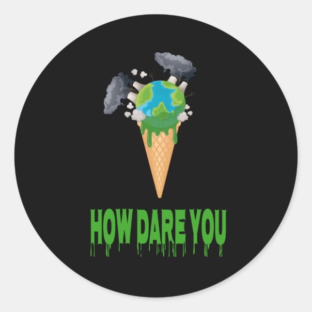 Sticker Rond Environnement - COMMENT OSEZ-VOUS ? Le Monde De La (Devant)