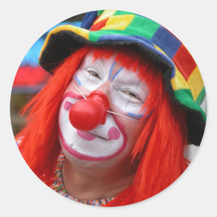 Sticker Rond envoyer les clowns